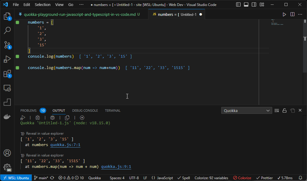 Quokka Logging Example