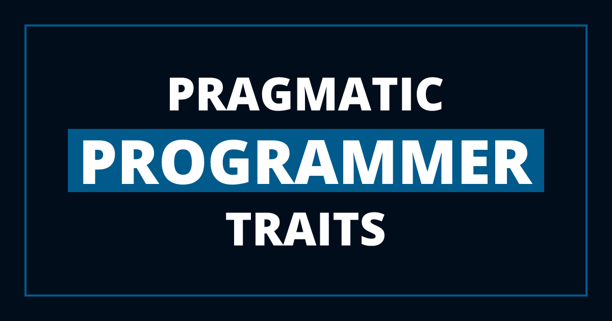 Pragmatic Programming Traits for Web Development