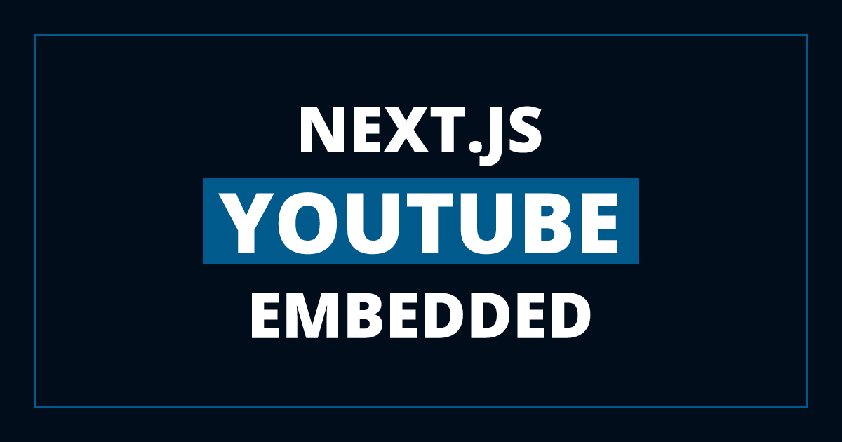 Use a Lite YouTube Embedded Player in Next.js
