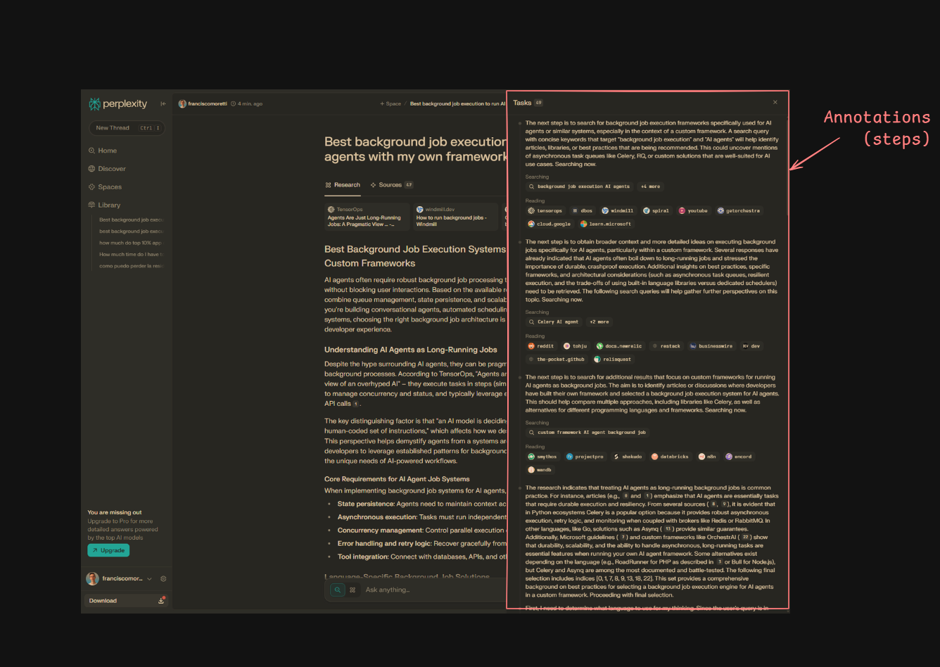 Perplexity UI - 2